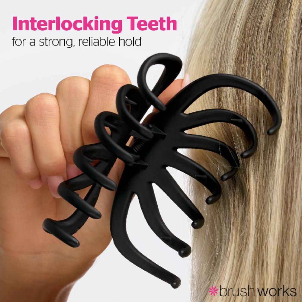 Brushworks Matte Octopus Claw Clips (2)