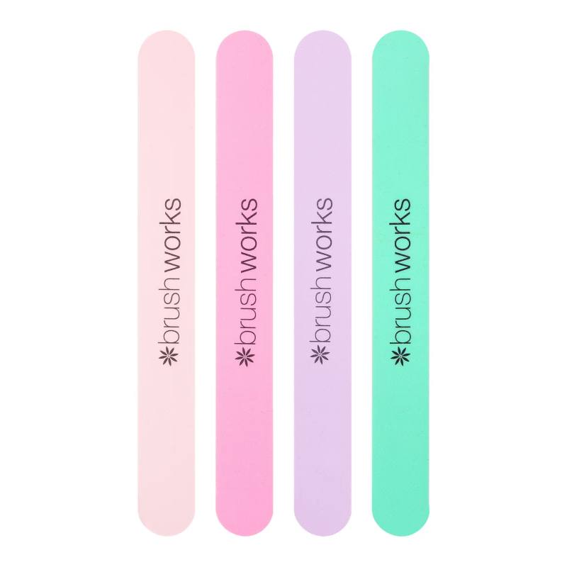 Brushworks Coloured Nail Files - Pastel (4)
