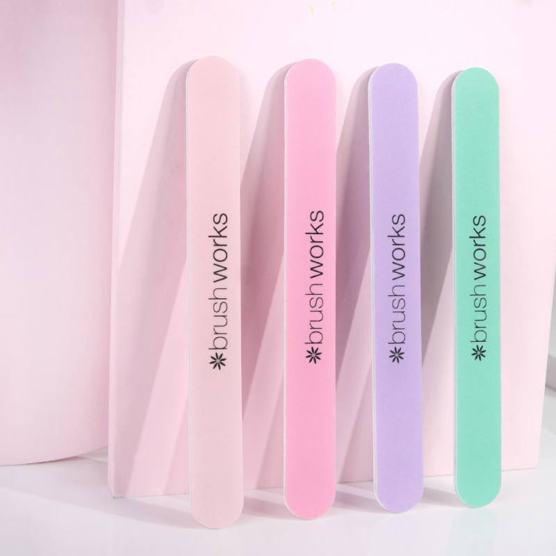 Brushworks Coloured Nail Files - Pastel (4)