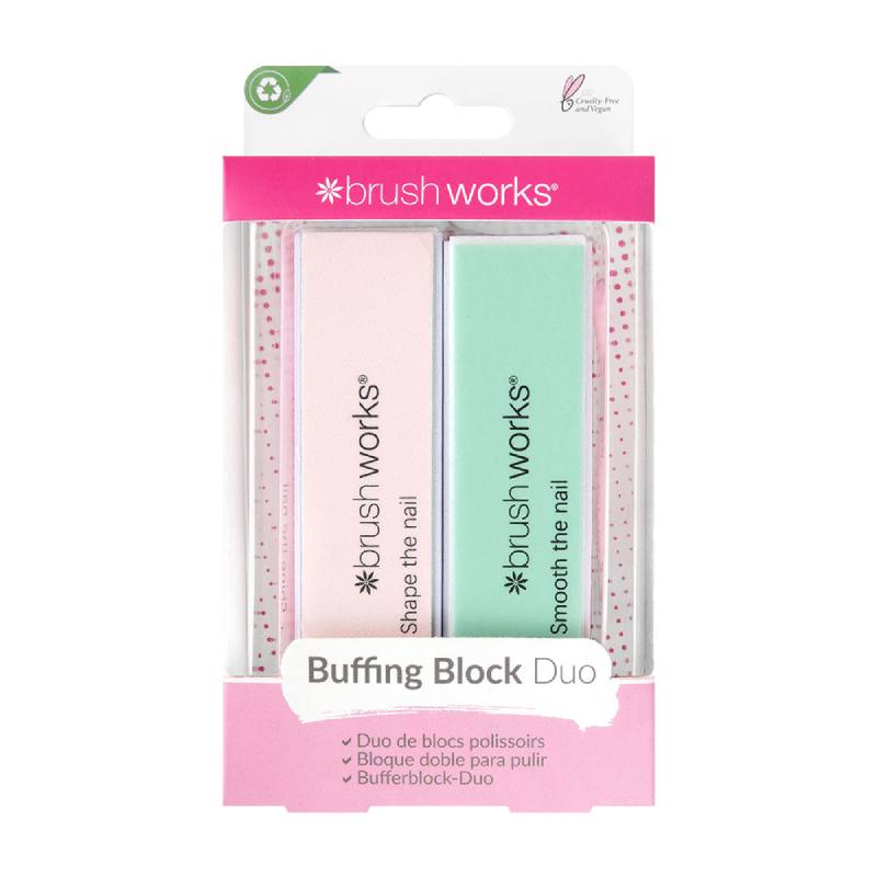 Brushworks Nail Buffing Blocks - Pastel (2)