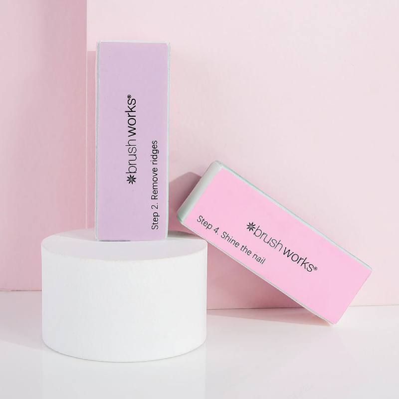 Brushworks Nail Buffing Blocks - Pastel (2)