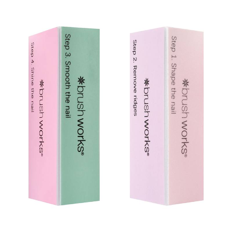 Brushworks Nail Buffing Blocks - Pastel (2)