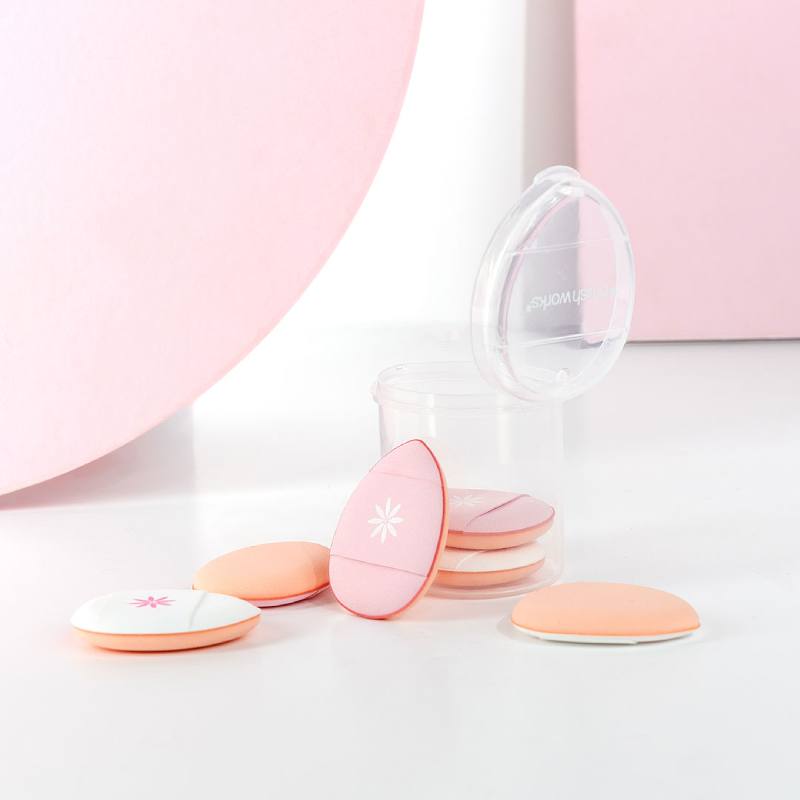 Brushworks Mini Pillow Puffs - 6 Pack