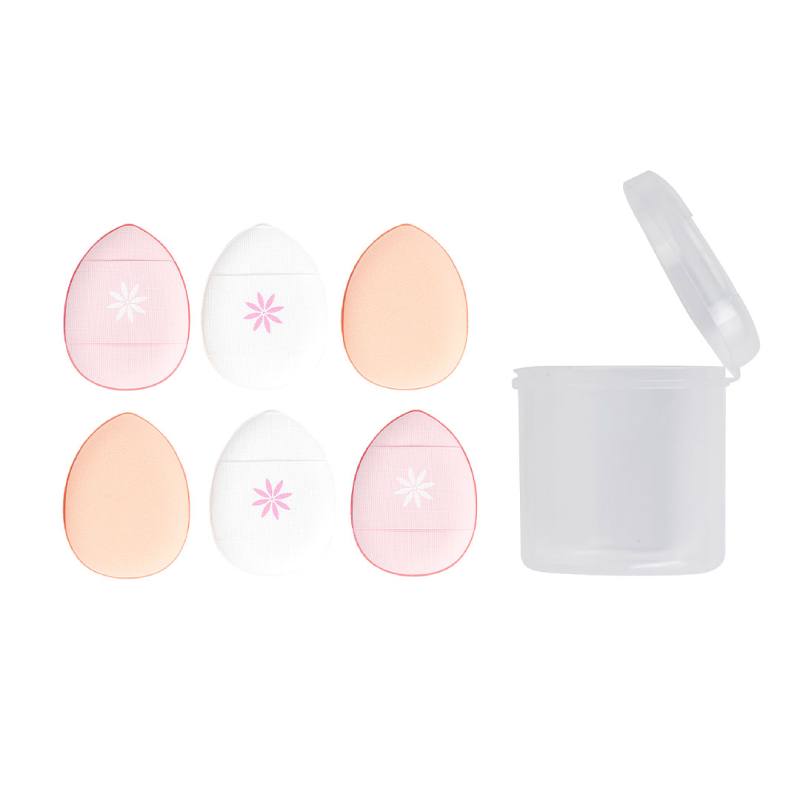Brushworks Mini Pillow Puffs - 6 Pack