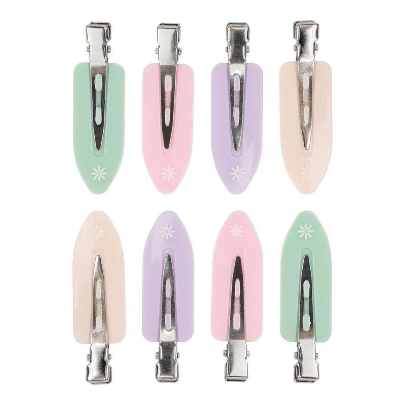 Brushworks No Crease Hair Clips Pastel (8)