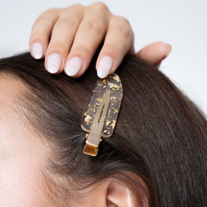 Brushworks Gold Flake No Crease Clips (6)