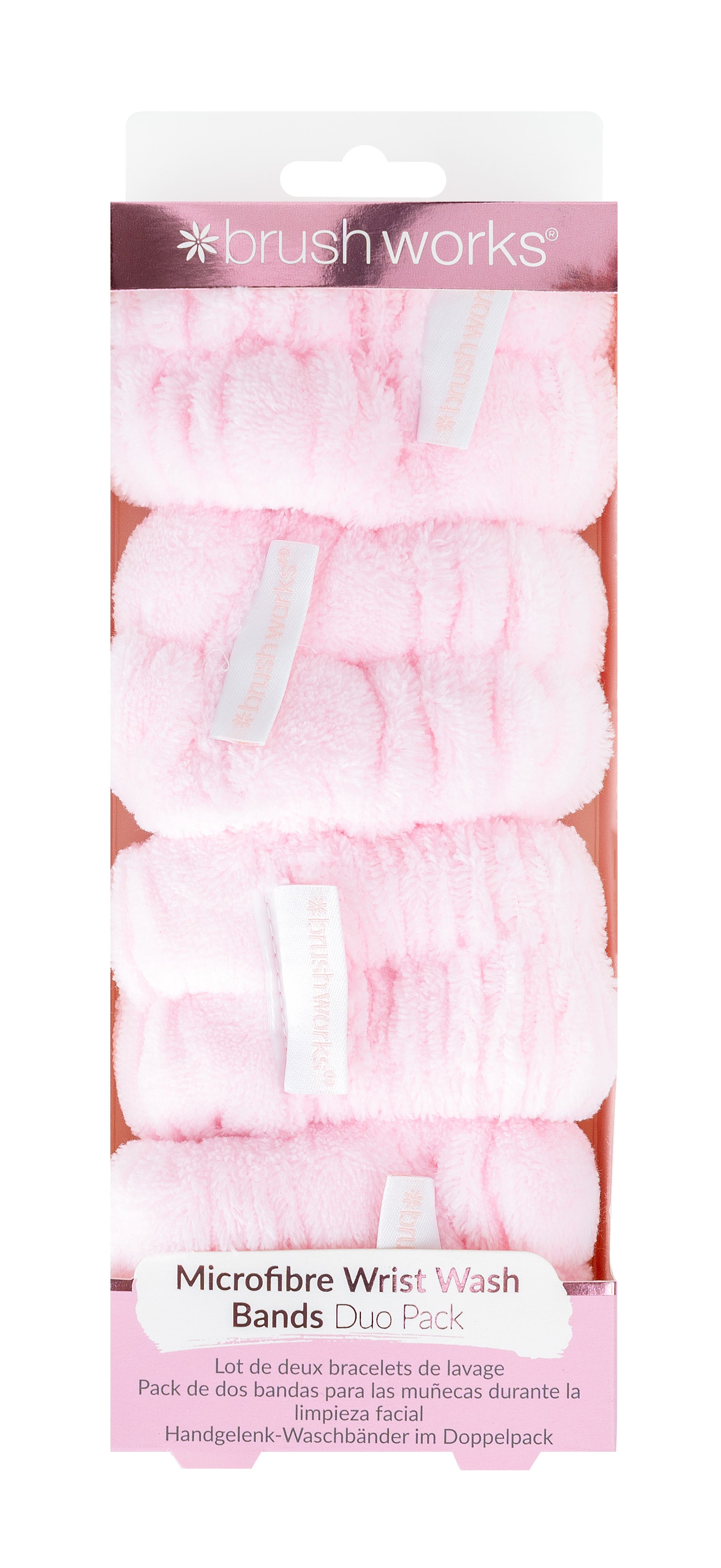 Brushworks Microfibre Wrist Wash Bands (2 Pairs)