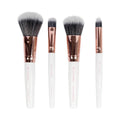 Brushworks White & Gold Travel Makeup Brush Set