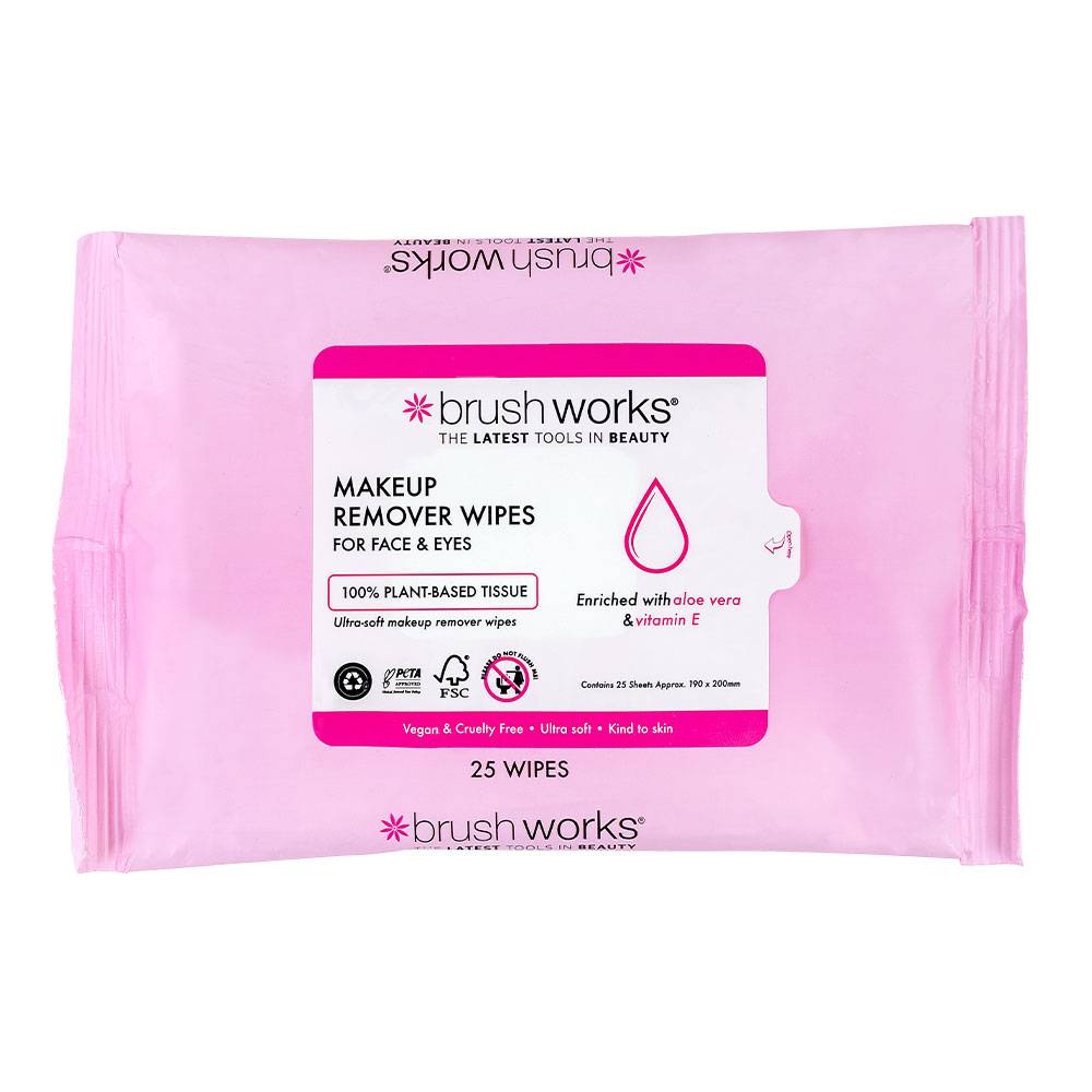 Brushworks Makeup Remover Wipes (25)