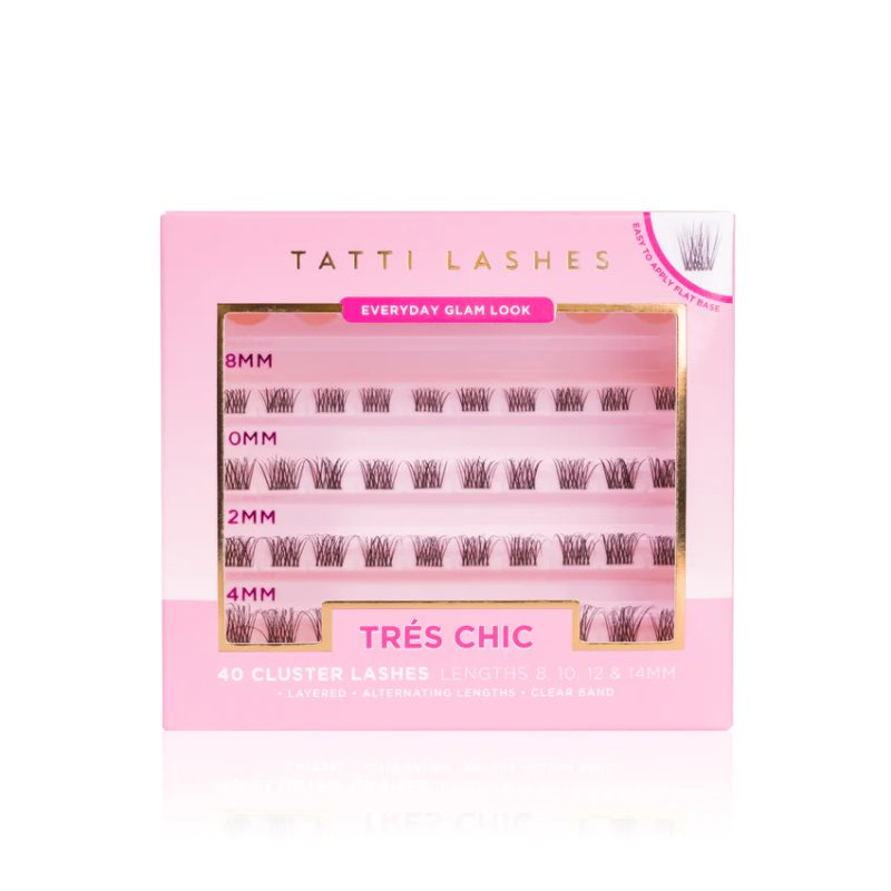 Tatti Lashes Tres Chic 40 Individual Cluster Lashes (10,12 & 14mm)