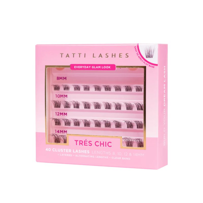 Tatti Lashes Tres Chic 40 Individual Cluster Lashes (10,12 & 14mm)