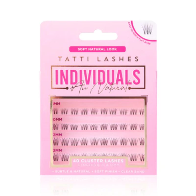 Tatti Lashes Au Natural 40 Individual Cluster Lashes (8,10 & 12mm)