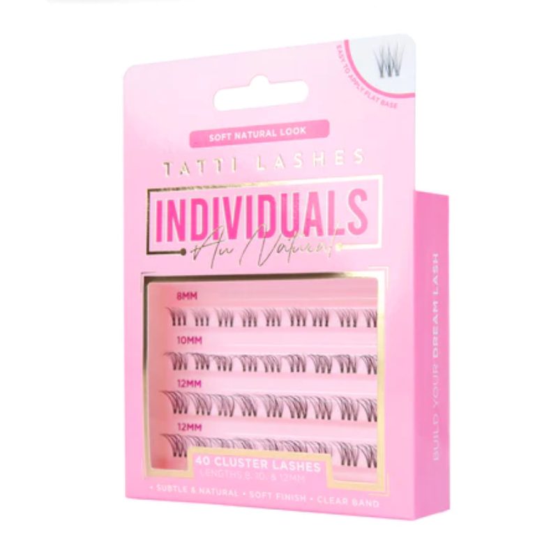 Tatti Lashes Au Natural 40 Individual Cluster Lashes (8,10 & 12mm)