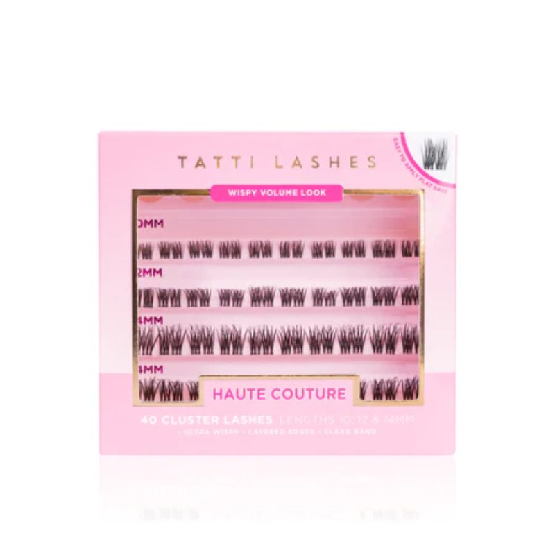 Tatti Lashes Haute Couture 40 Individual Cluster Lashes (10,12 & 14mm)
