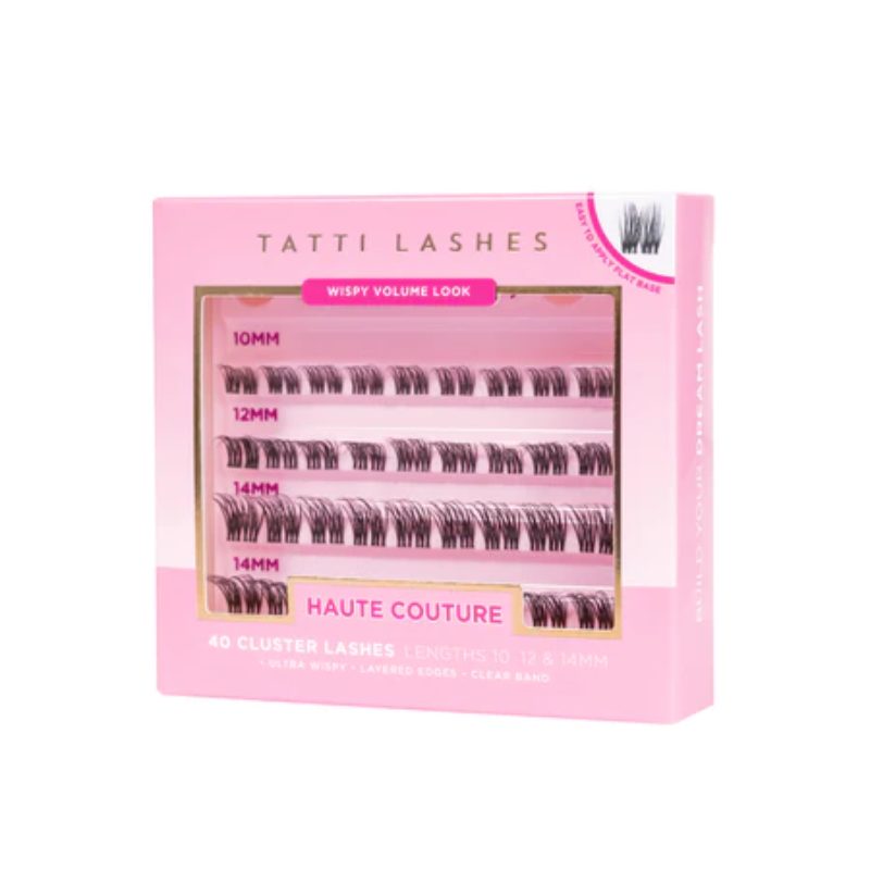Tatti Lashes Haute Couture 40 Individual Cluster Lashes (10,12 & 14mm)