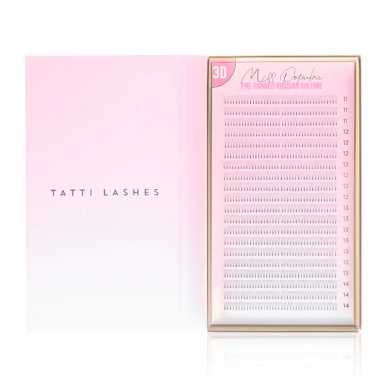 Tatti Lashes 6D Pre-Fanned Russian Lashes 0.07 C-Curl