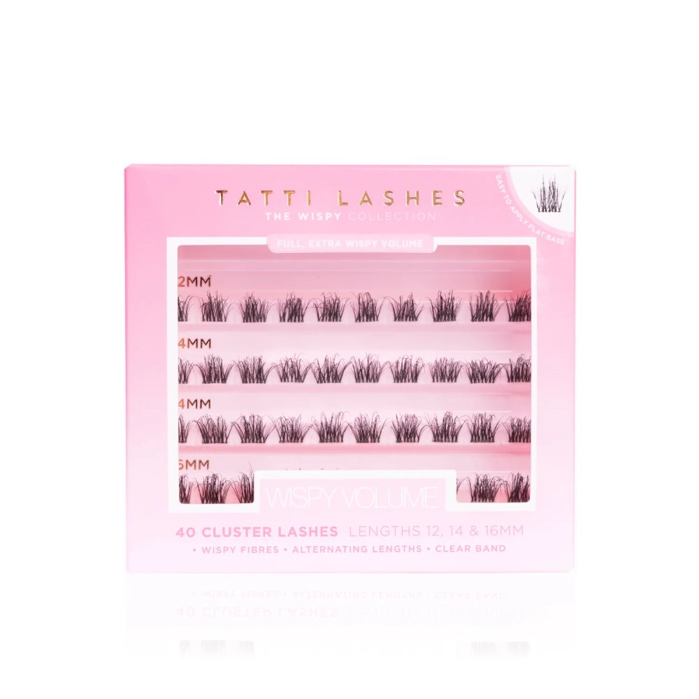Tatti Lashes Wispy Volume 40 Individual Cluster Lashes (12,14 & 16mm)