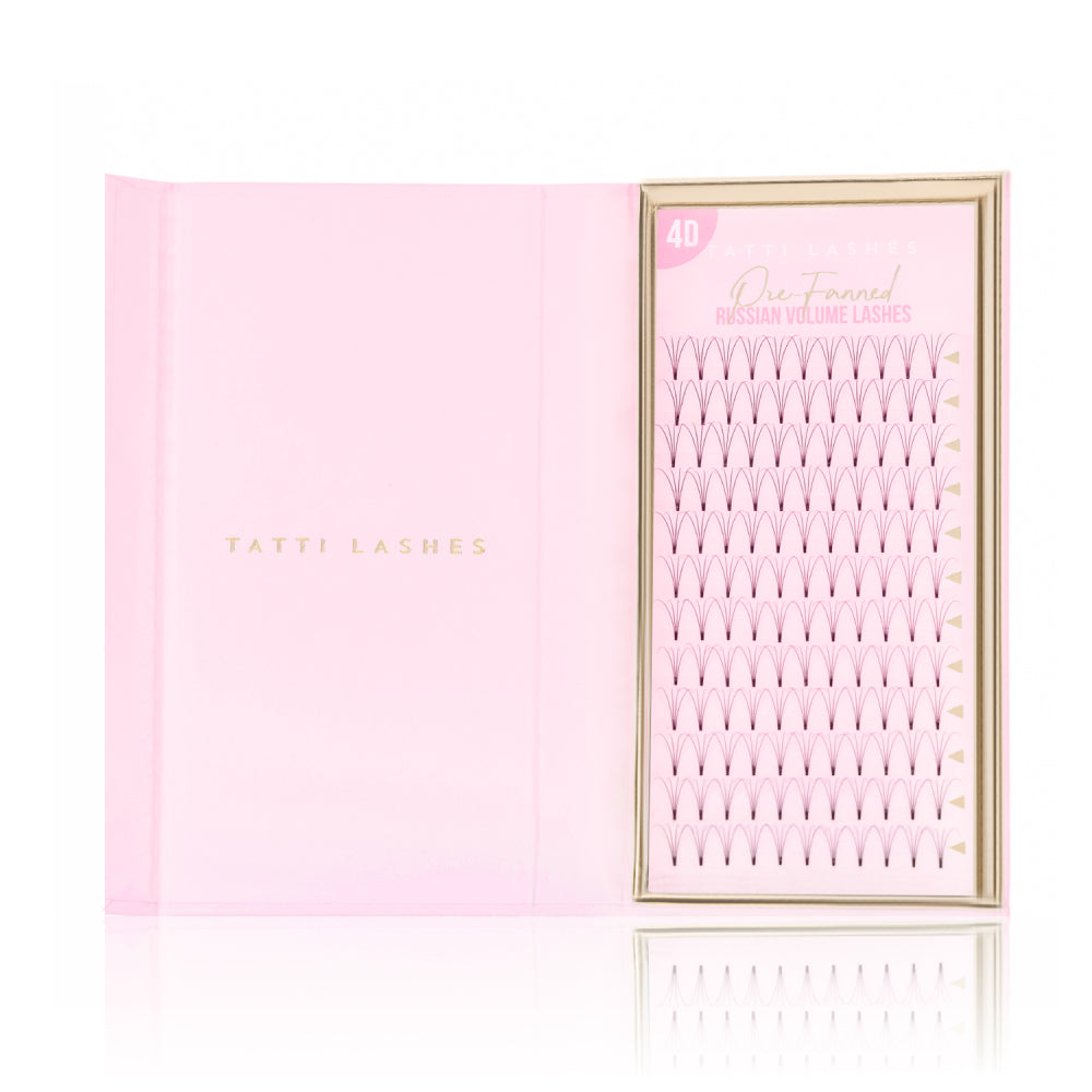 Tatti Lashes 4D Pre-Fanned Russian Volume Lashes D Curl 11mm