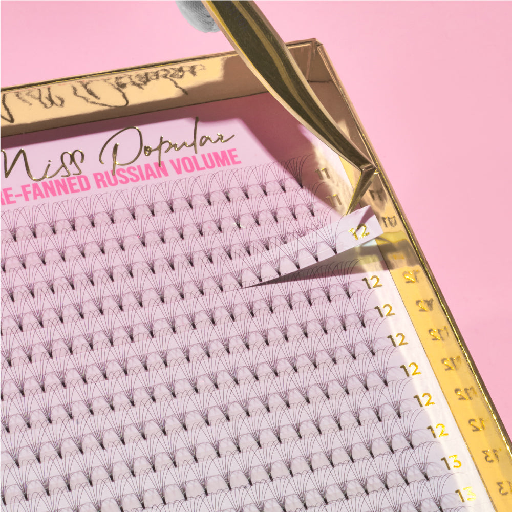 Tatti Lashes 8D Pre-Fanned Russians Miss Popular 0.05 C Curl Mix