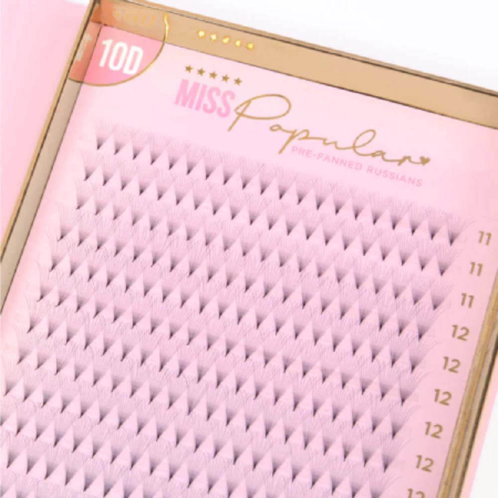 Tatti Lashes 10D Pre-Fanned Russian Lashes 0.05 C-Curl Pointy