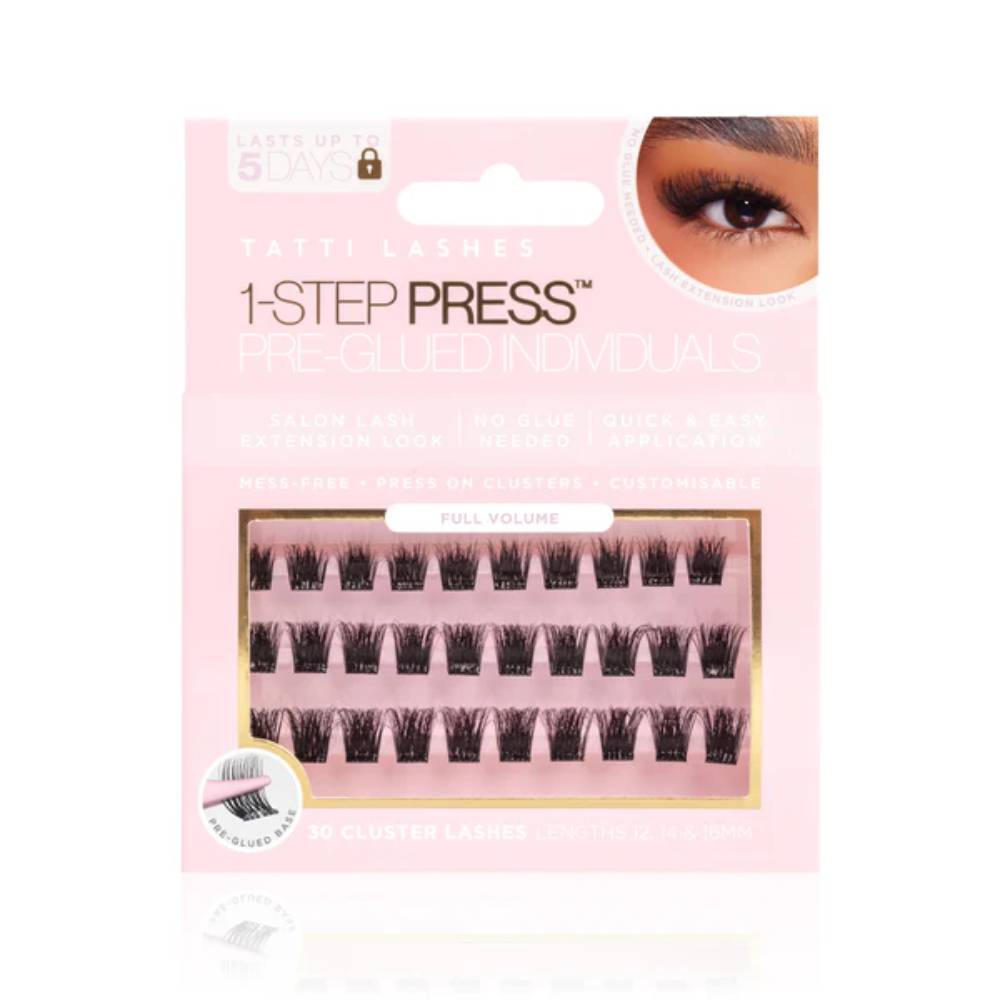 Tatti Lashes 1-Step Press Pre-Glued Individuals Full Volume (30)