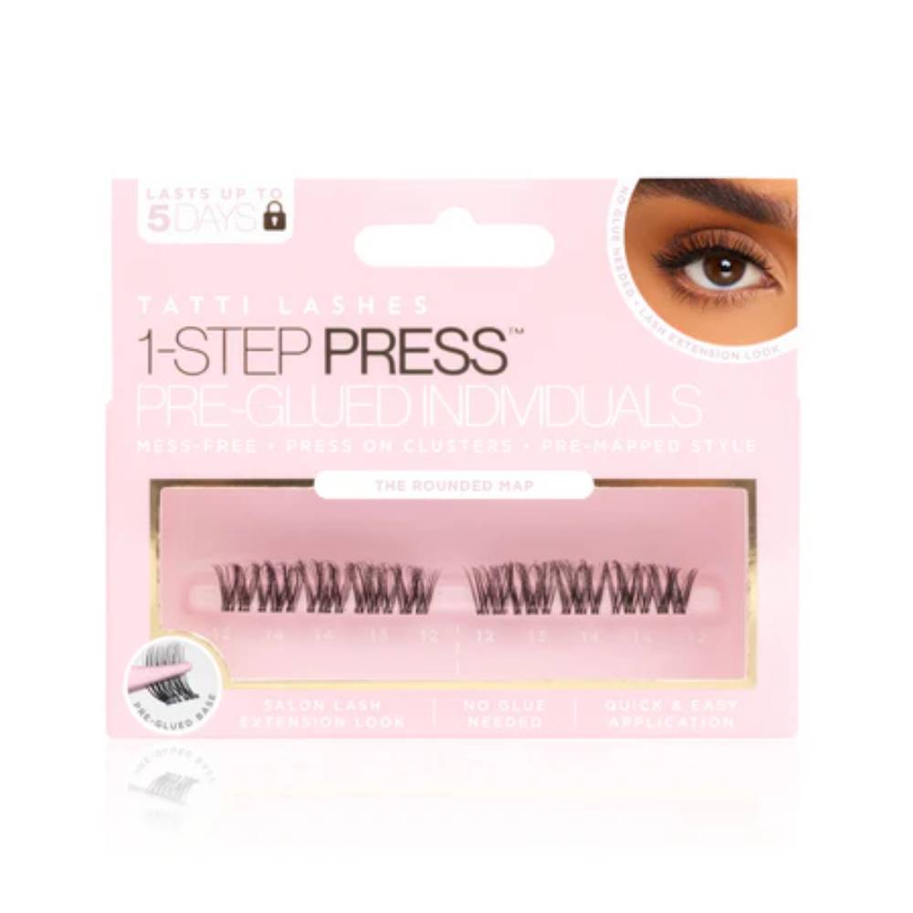 Tatti Lashes 1-Step Press Pre-Glued Individuals The Rounded Map (10)