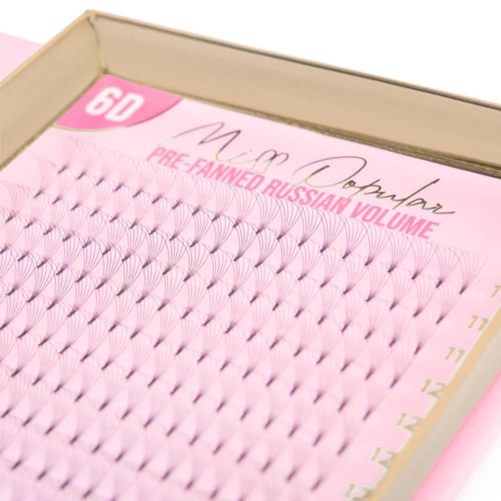 Tatti Lashes 6D Pre-Fanned Russian Lashes 0.07 C-Curl Short