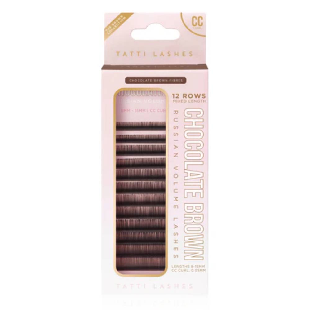 Tatti Lashes Chocolate Brown Classic Lashes CC Curl (8-15mm)