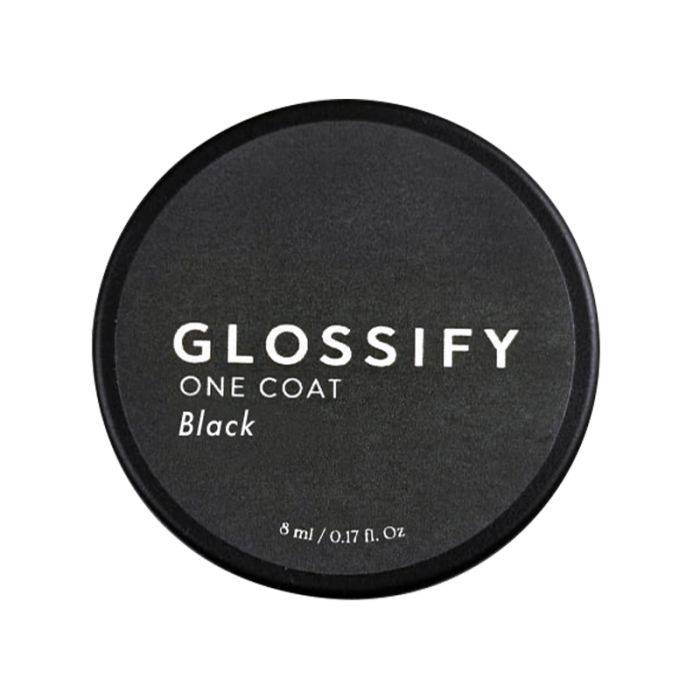 Glossify HEMA-Free Gel Polish One Coat Black 8ml