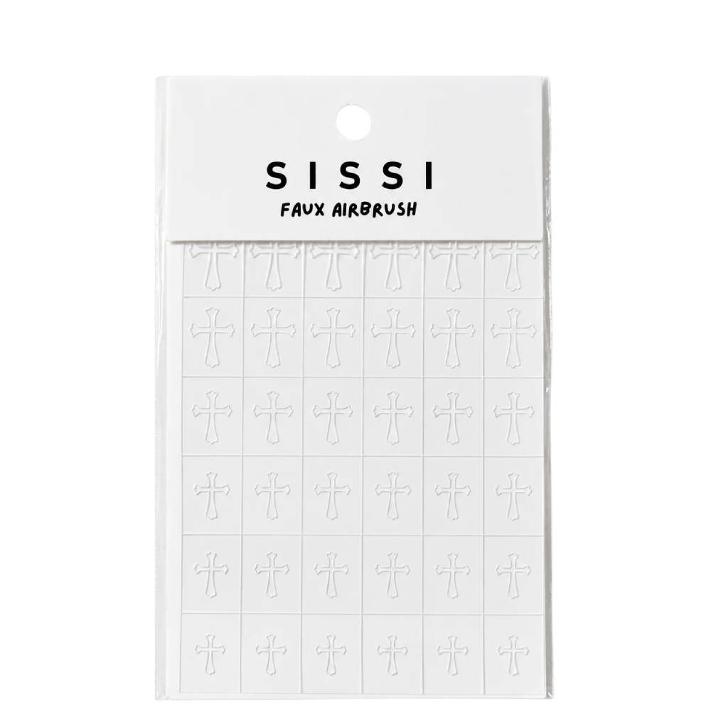 SISSI Faux Airbrush Stencil Cross