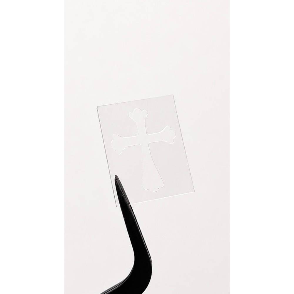 SISSI Faux Airbrush Stencil Cross