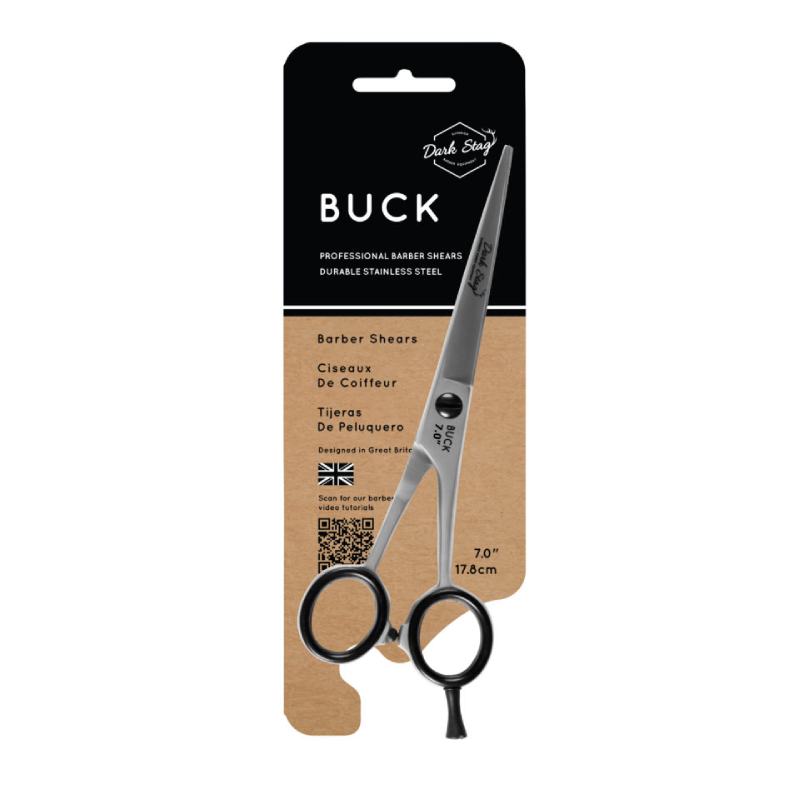 Dark Stag Buck Barber Scissor 6.5"