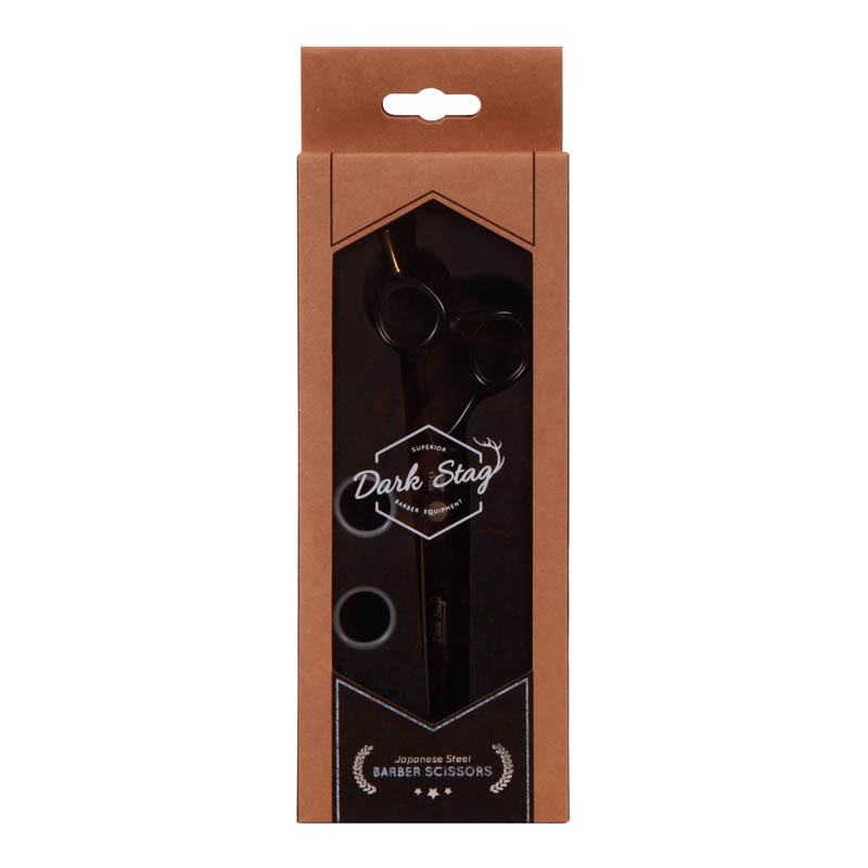 Dark Stag DSO Offset Black and Gold Barber Scissors 7"