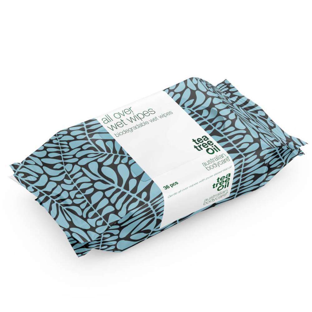 Australian Bodycare Tea Tree Oil Antiseptic Wet Wipes (36)