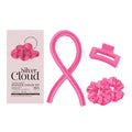 Silver Cloud Fuschia Satin Heatless Curler Set