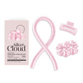 Silver Cloud Pink Satin Heatless Curler Set