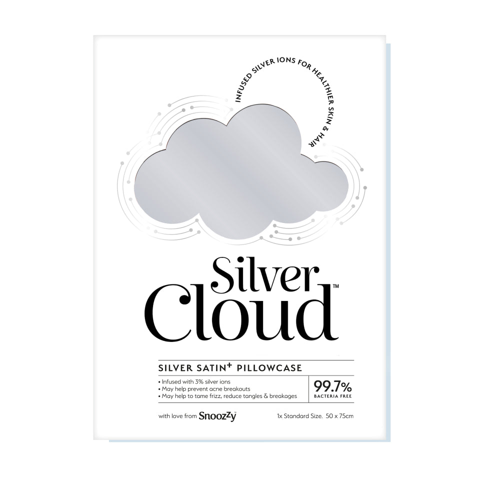 Silver Cloud Silver Satin Pillowcase