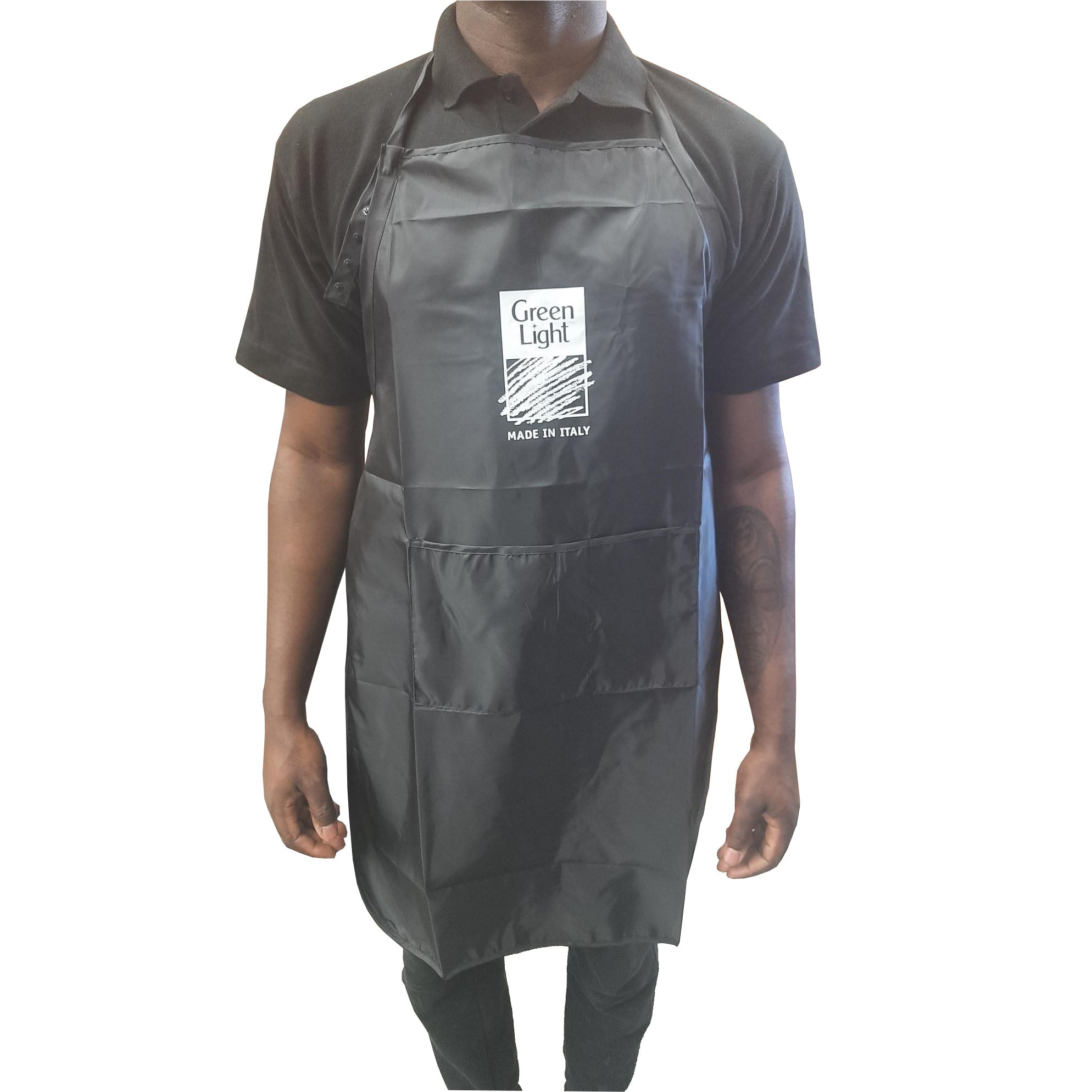 Green Light Barbers Apron Black