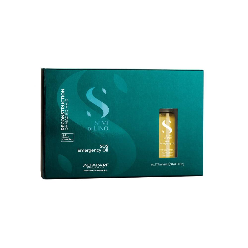 Alfaparf Milano Semi Di Lino Reconstruction SOS Emergency Oil (6x13ml)