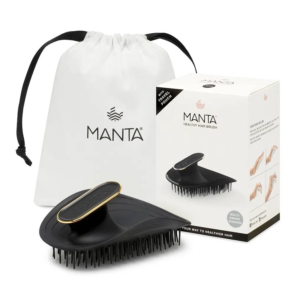 Manta Healthy Hair Brush Black