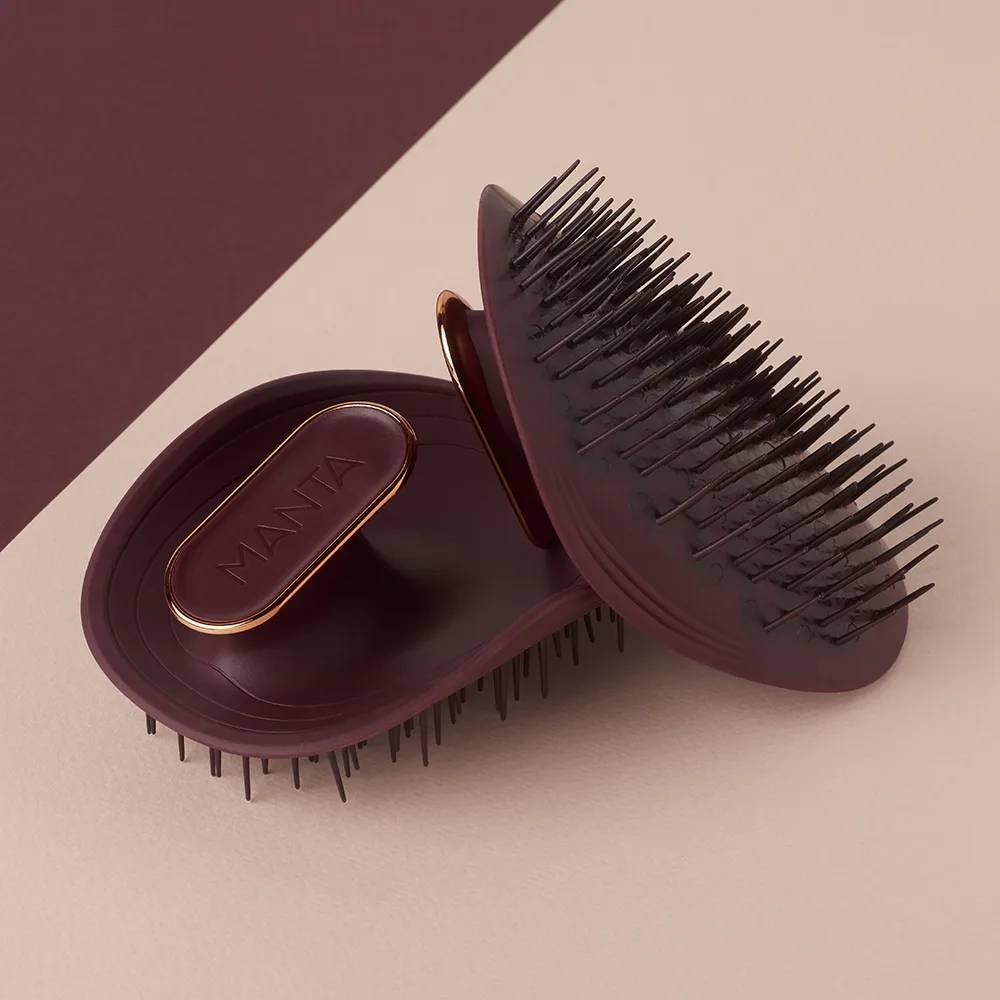 Manta Healthy Hair Brush Burgundy
