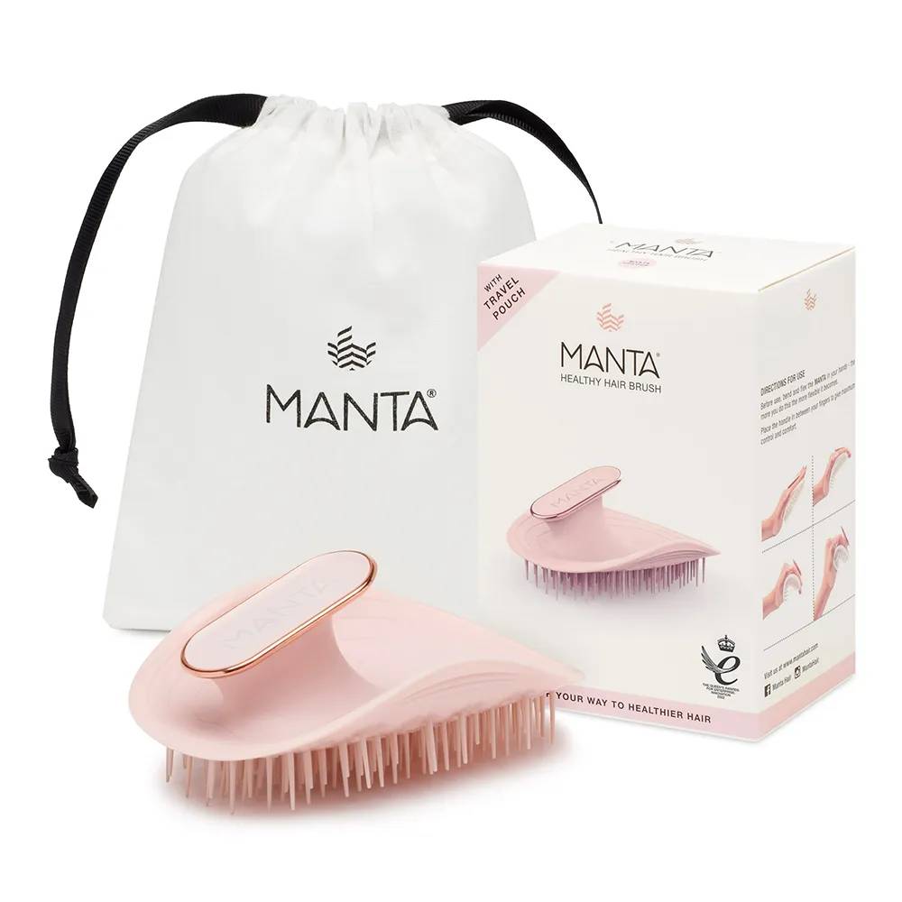 Manta Healthy Hair Brush Pink