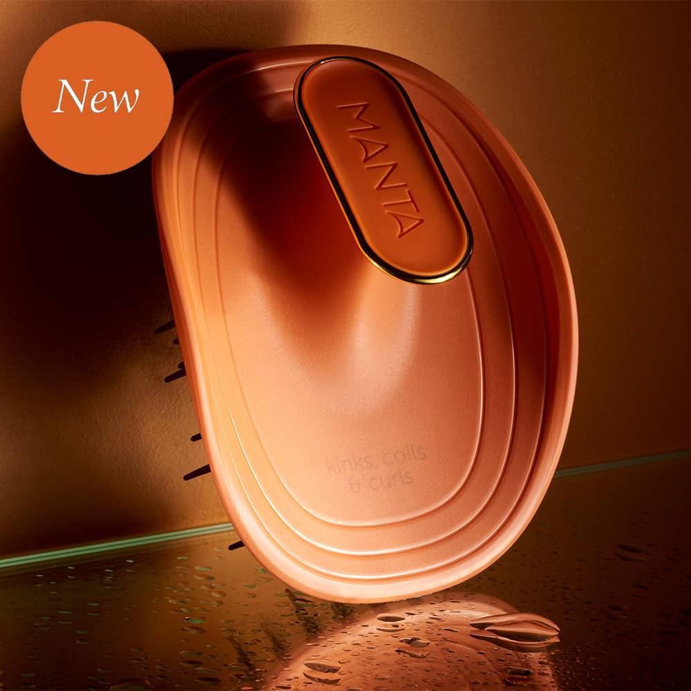 Manta Healthy Hair Brush Kinks, Coils & Curls Amber Orange