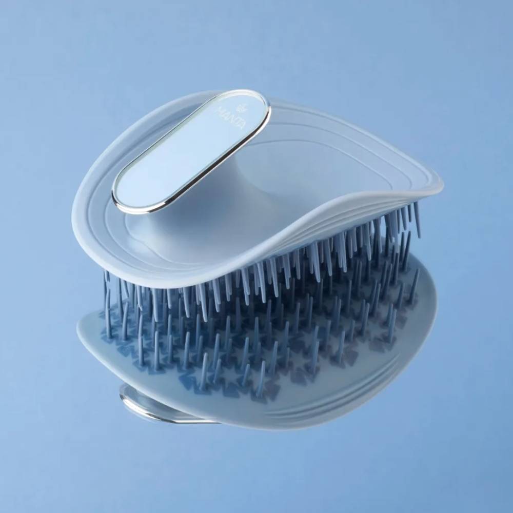 Manta Mirror Healthy Hair Brush Blue
