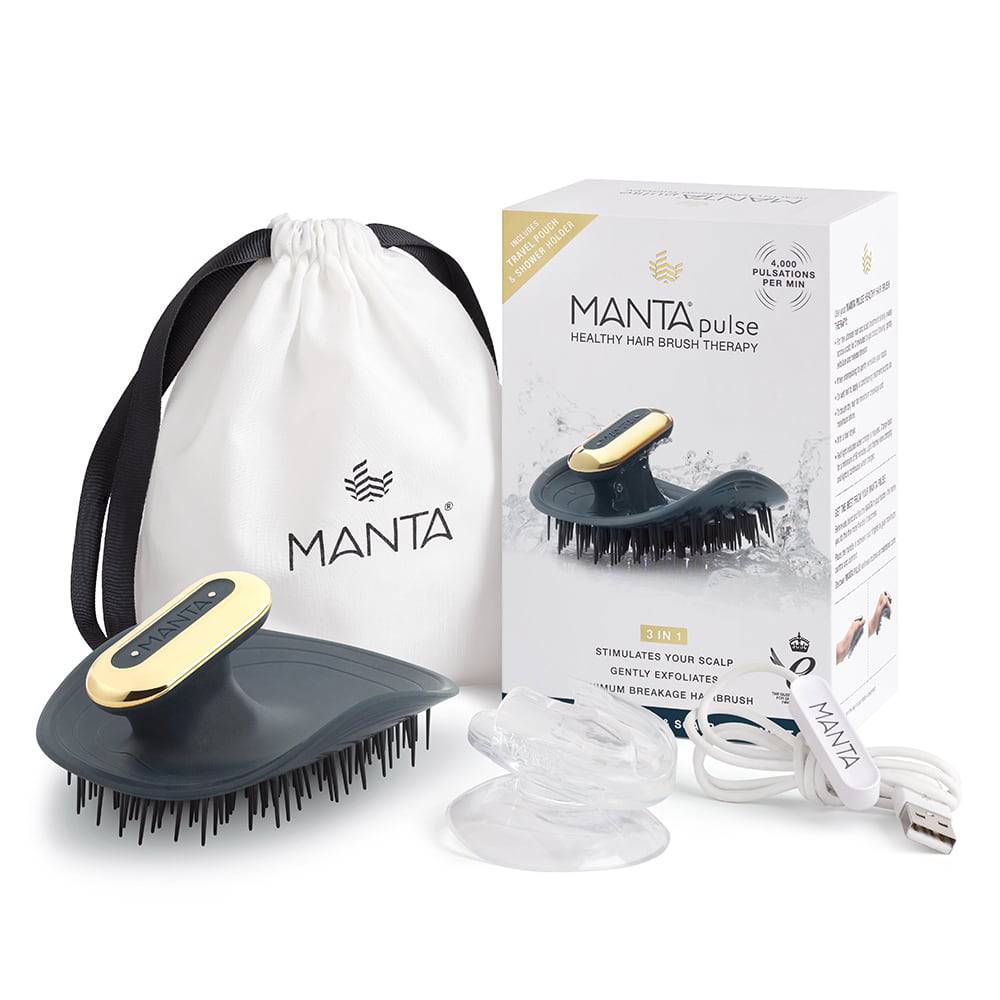 Manta Pulse Healthy Hair Brush Therapy Blue