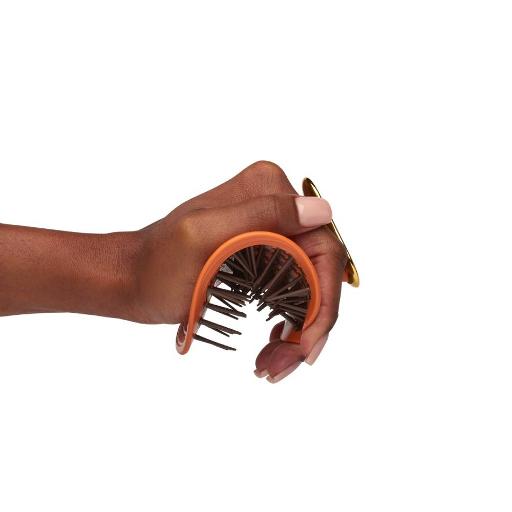 Manta Healthy Hair Brush Curly, Kinks & Coils Amber Orange