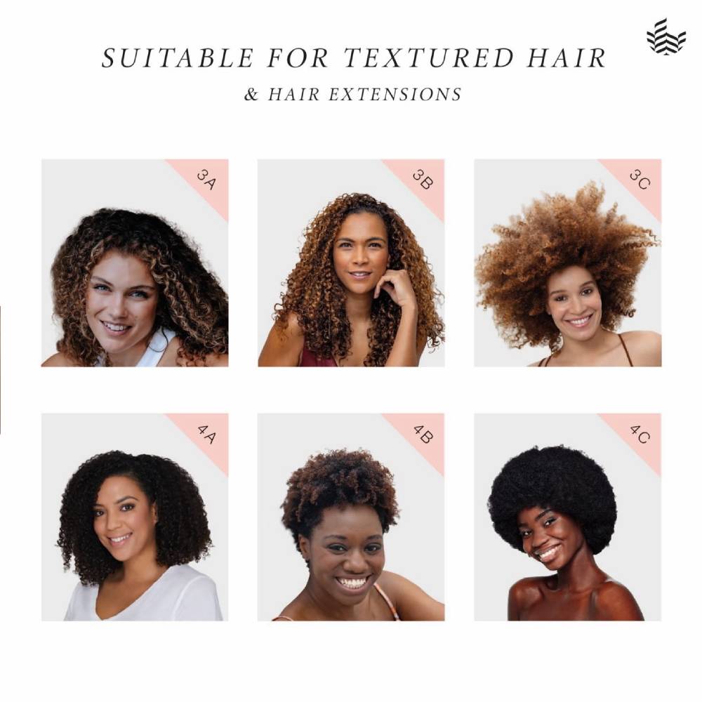 Manta Healthy Hair Brush Curly, Kinks & Coils Amber Orange