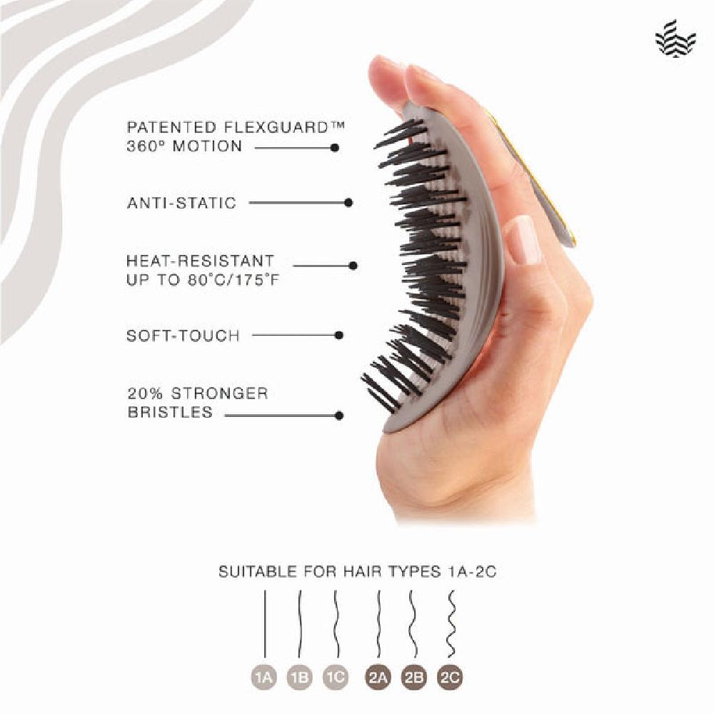 Manta Thick, Straight & Wavy Hair Brush Velvet Mocha