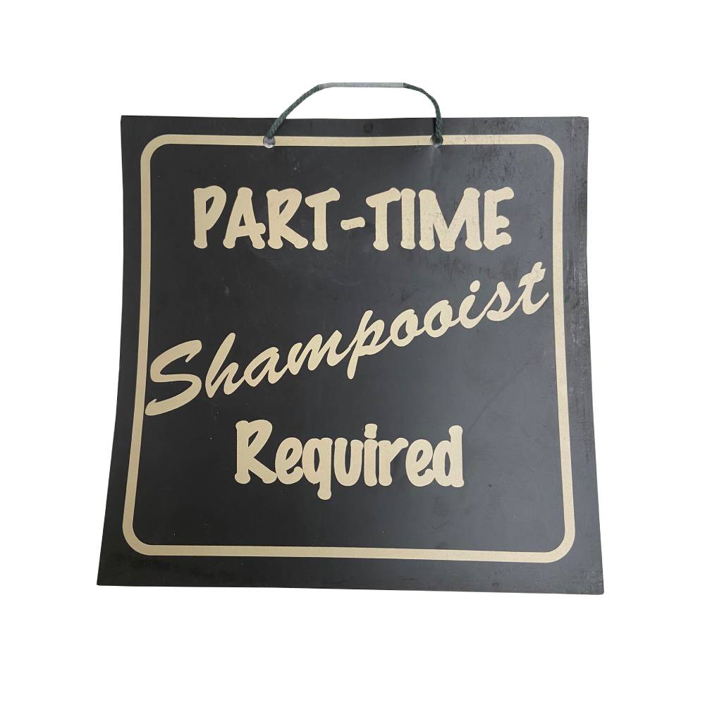 Part-Time Shampooist Required - Black/Gold