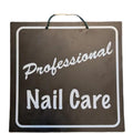 Professional Nail Care Shop Sign - Black/White